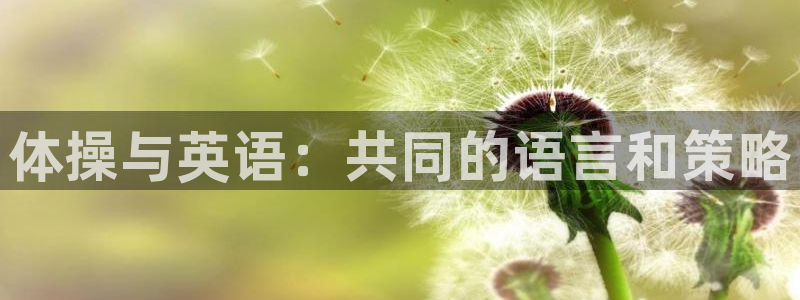 米兰体育官网下载招商电话号码是多少啊：体操与英语：共同的语言