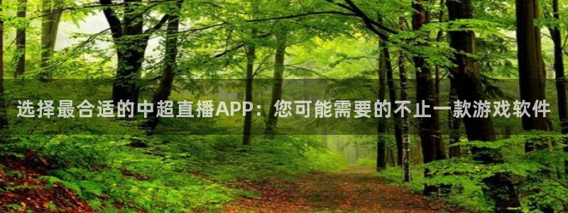 178体育赛事直播入口在哪：选择最合适的中超直播APP：您可能需要的不止一款游戏软件